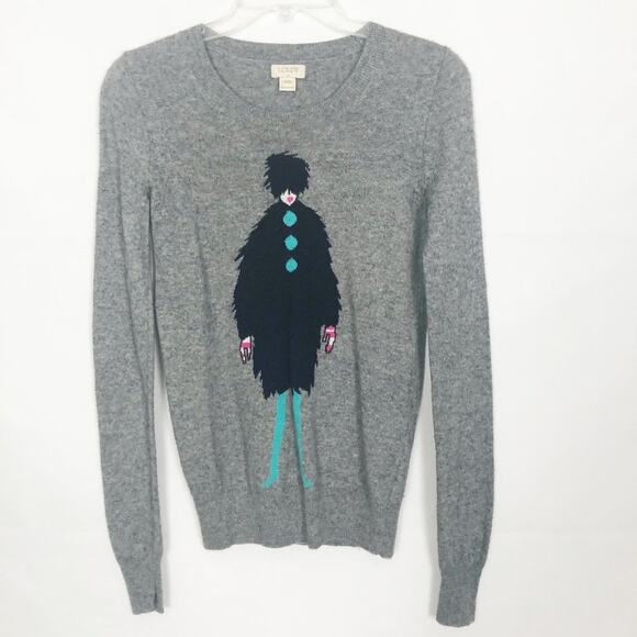 J. Crew Collectible La Parisienne French Sweater Size XXS Merino Wool Blend - Picture 1 of 10